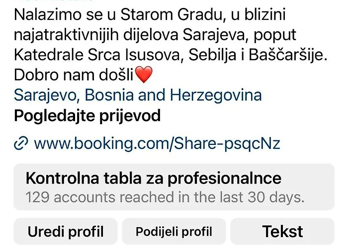 Sarajevska Mahala Lejlighed Sarajevo